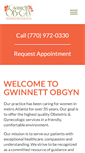Mobile Screenshot of gwinnettobgyn.com